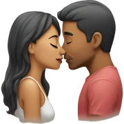 Couple kissing  sticker