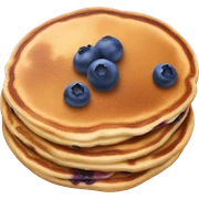 Blueberry pancakes  sticker