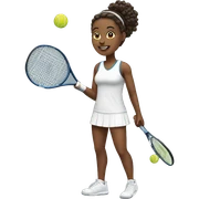 tennis player in the tennis court  sticker