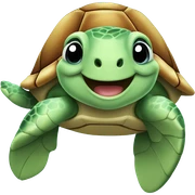 Happy sea Turtle sticker