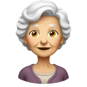 old lady sticker