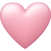 light pink heart sticker