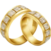 gold wedding ring sticker