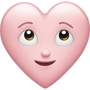 Baby pink heart sticker