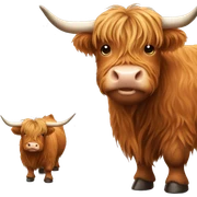 Highland cow  sticker