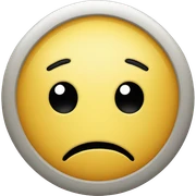 worried smiley face sticker