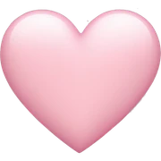 light pink heart sticker