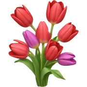 Tulip bouquet sticker