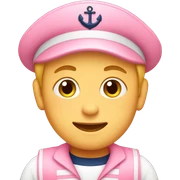 Sailor in pink  sticker