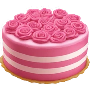 Tarta grande rosa sticker