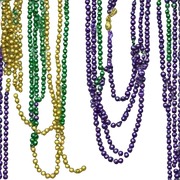 Mardi Gras beads sticker