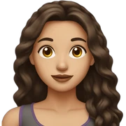 Brunette sticker