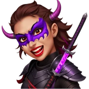 Demon-Horned Warrior sticker