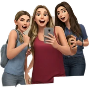 fun bathroom selfie moment sticker