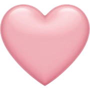 light pink heart sticker