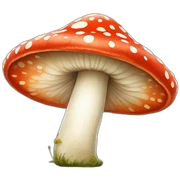 Amanita muscaria happy sticker