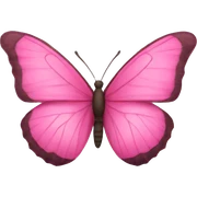 Pink butterfly  sticker
