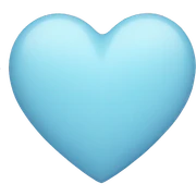 Pastell Blue Heart sticker