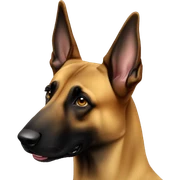 belgian malinois with sungalasses sticker
