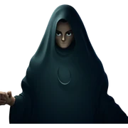 mysterious figure in shadows sticker