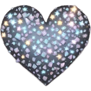 Sparkly heart  sticker