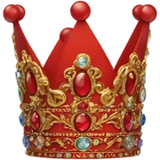 Red crown sticker