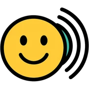 smiley face with sonar sticker