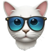 Cat with sunglasses sticker