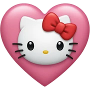 Hello kitty heart  sticker