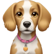 Girl dog sticker