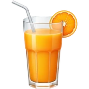 Orange juice sticker