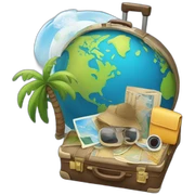 TRAVEL sticker
