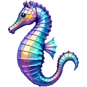 Sea horse sticker