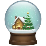 Christmas snowglobe sticker