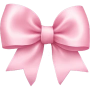 light pink ribbon bow sticker