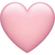 light pink heart sticker