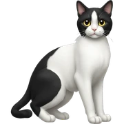Tuxedo Cat Breed Full Body sticker