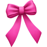 hot pink bow  sticker