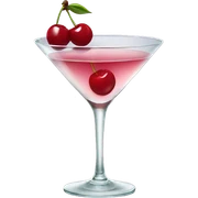 Cherry martini sticker