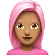 Pink theme emojis sticker