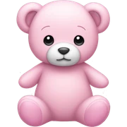 light pink teddy sticker