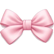 light pink bow on light pink bow sticker