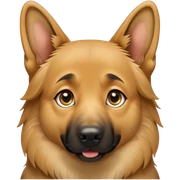 German Shepherd betteln  sticker