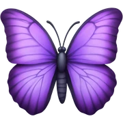 Purple butterfly  sticker