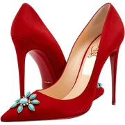 Hyperrealism, Red color, Christian Louboutin
Mix Kate 100 embellished suede pumps sticker
