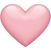 light pink heart sticker