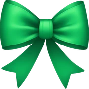 Green bow sticker