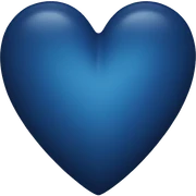 Dark blue heart sticker