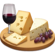 Cheese board and wine  sticker