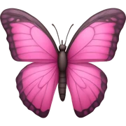 Pink butterfly sticker